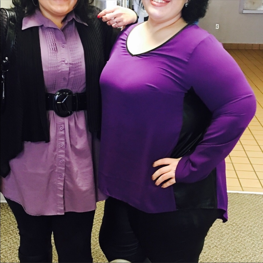 Purple blouse!